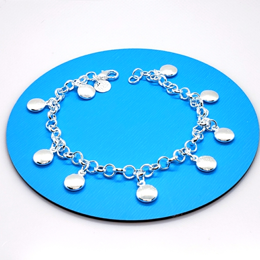 925 Sterling Silver Charms Bracelet